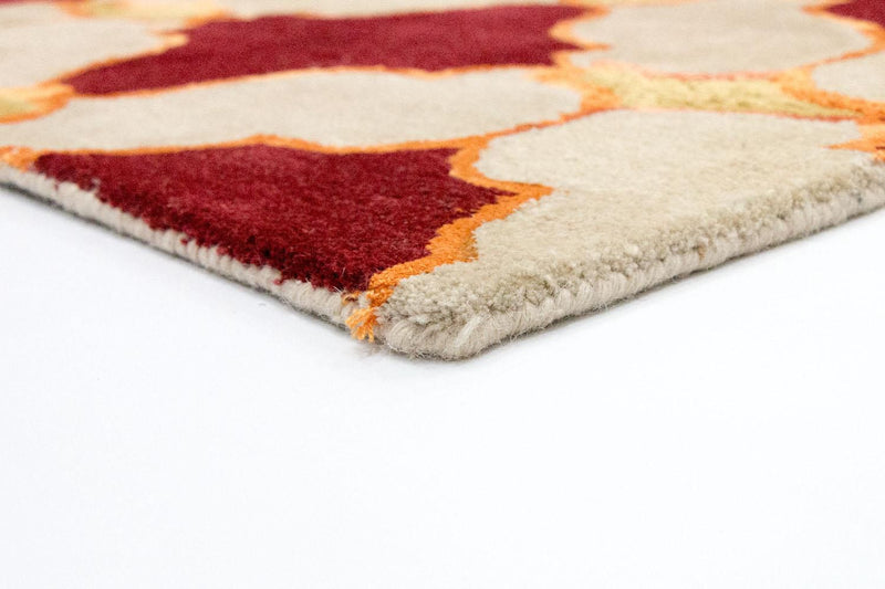 Alfombra de lana - 243 x 152 cm - beige