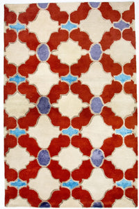 Alfombra de lana - 243 x 153 cm - beige