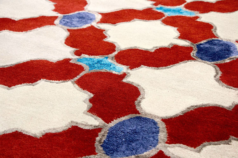Alfombra de lana - 243 x 153 cm - beige