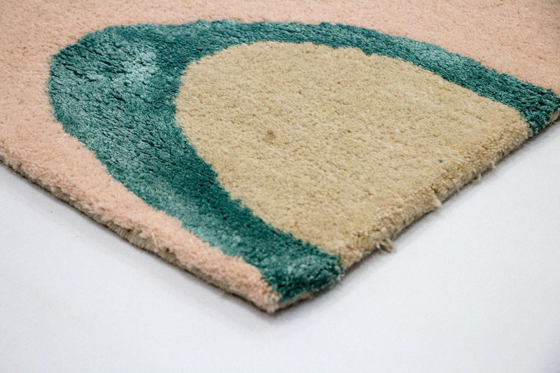 Alfombra de diseño - 181 x 121 cm - beige