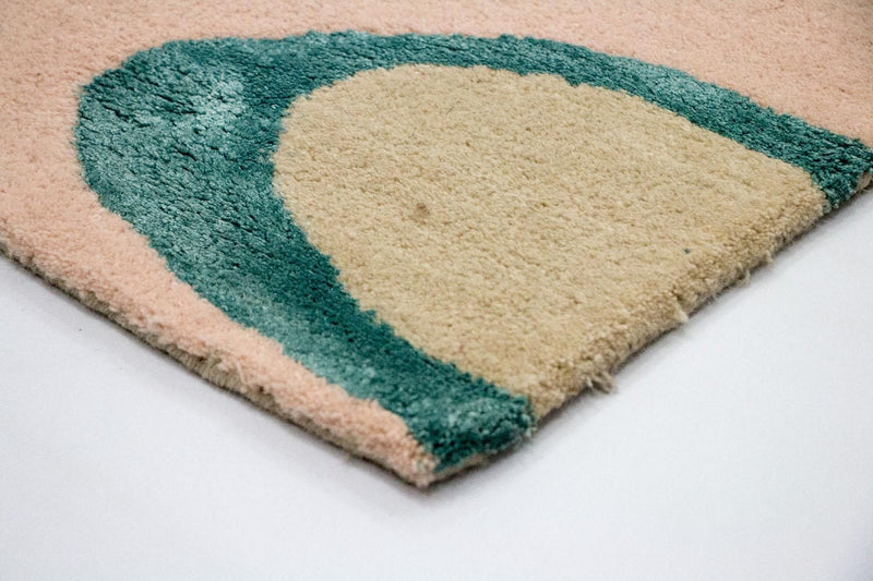 Alfombra de diseño - 181 x 121 cm - beige