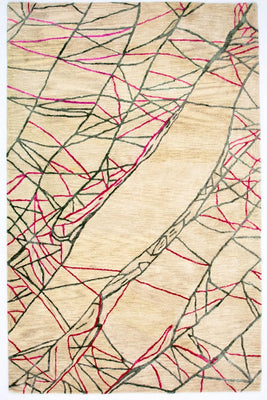 Alfombra de diseño - 242 x 154 cm - beige