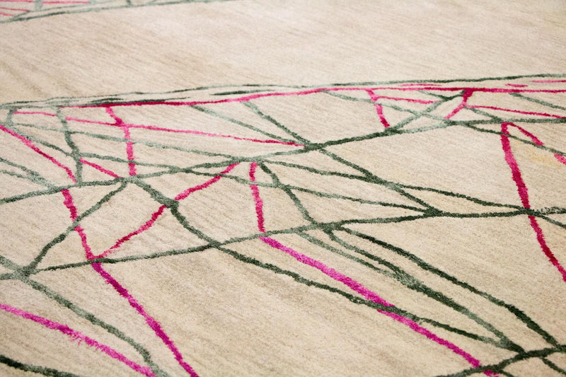 Alfombra de diseño - 242 x 154 cm - beige