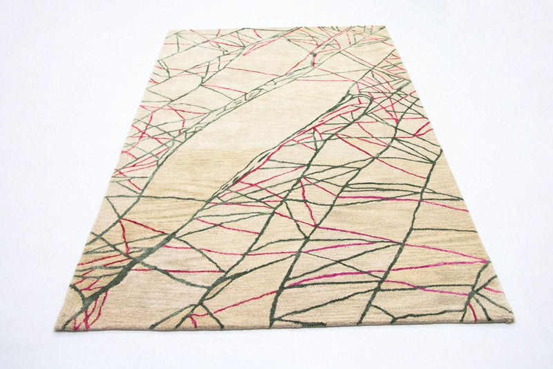 Alfombra de diseño - 242 x 154 cm - beige