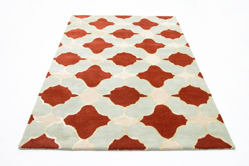 Alfombra de lana - 244 x 152 cm - beige