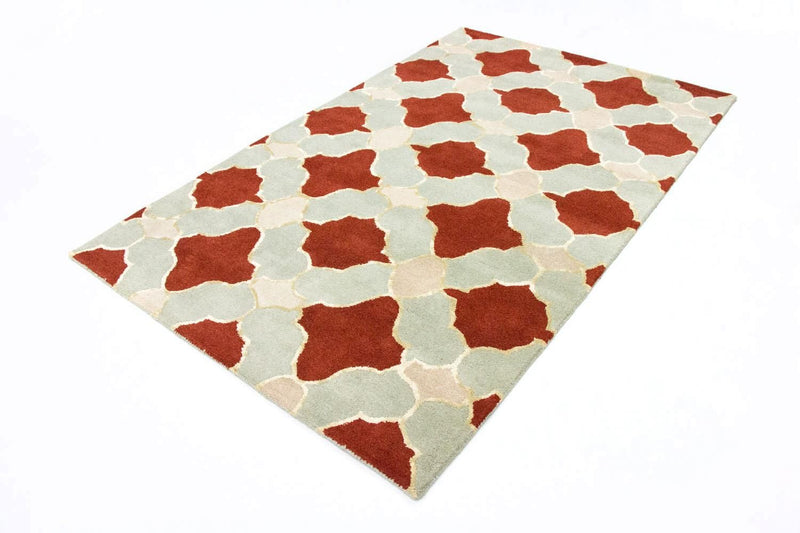 Alfombra de lana - 244 x 152 cm - beige