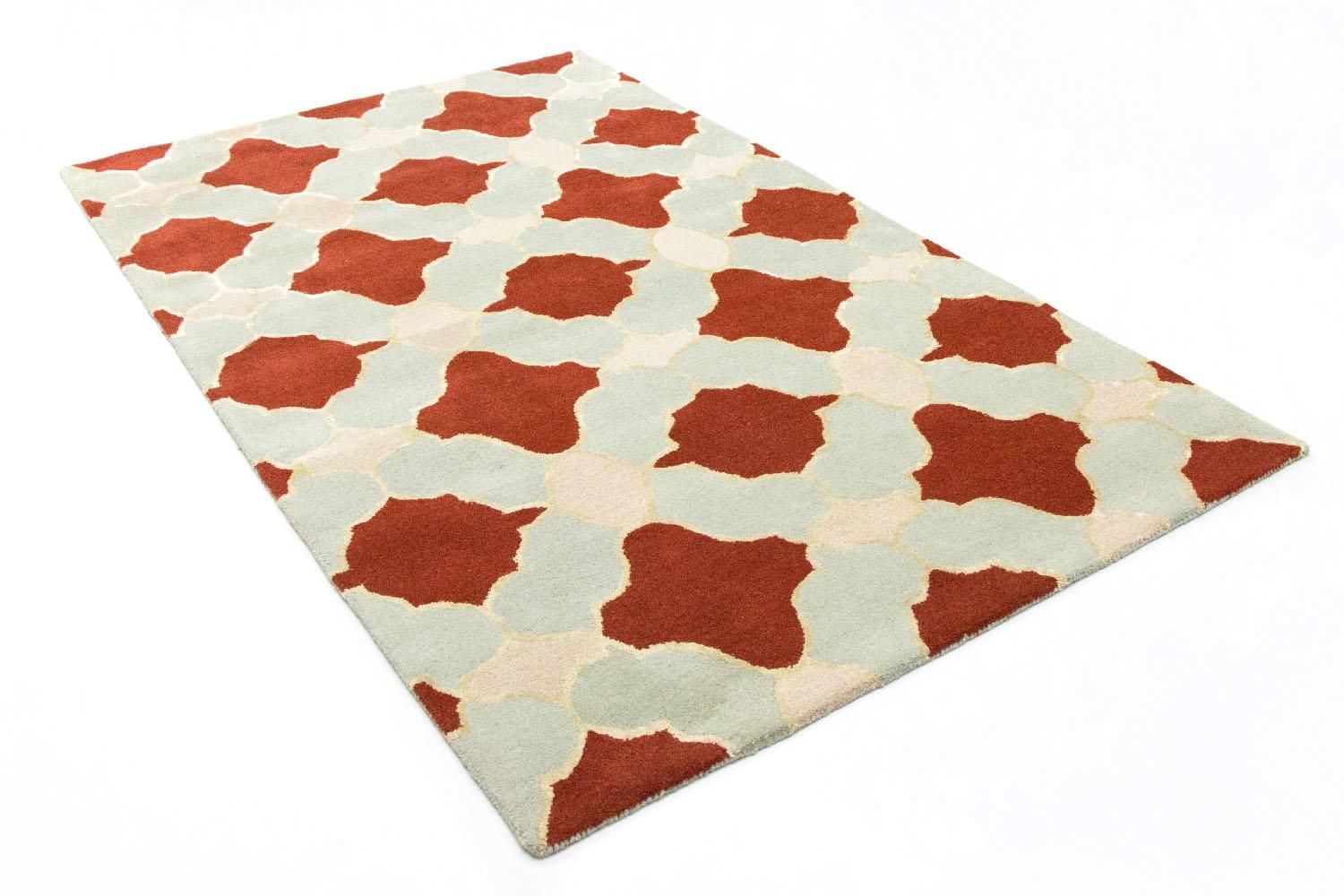 Alfombra de lana - 244 x 152 cm - beige
