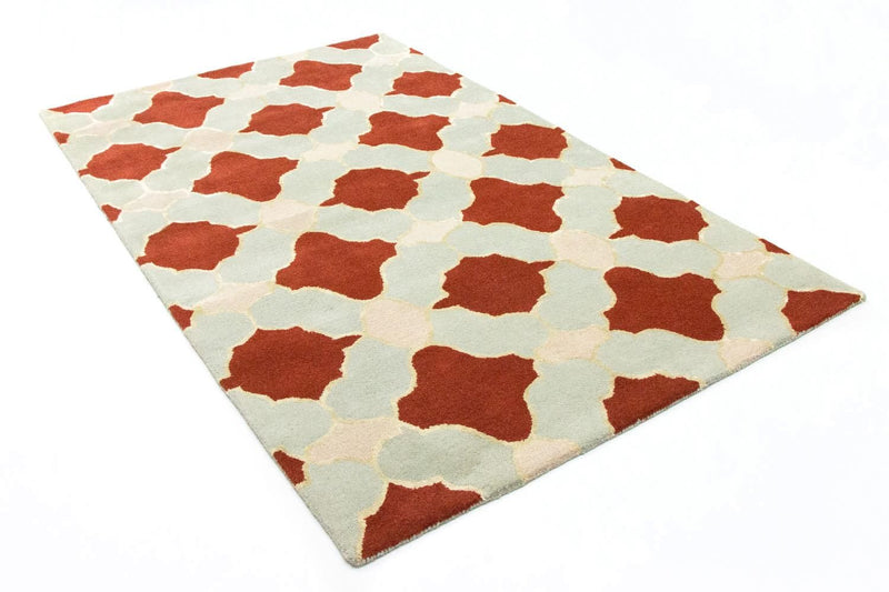 Alfombra de lana - 244 x 152 cm - beige