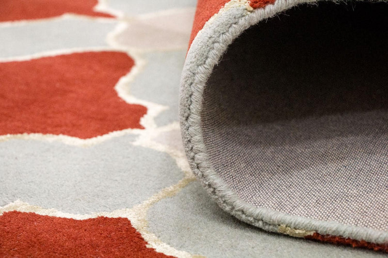 Alfombra de lana - 244 x 152 cm - beige