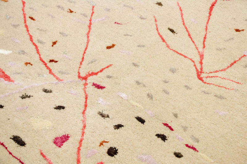 Alfombra de diseño - 244 x 155 cm - beige
