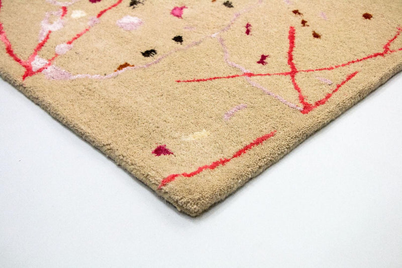 Alfombra de diseño - 244 x 155 cm - beige
