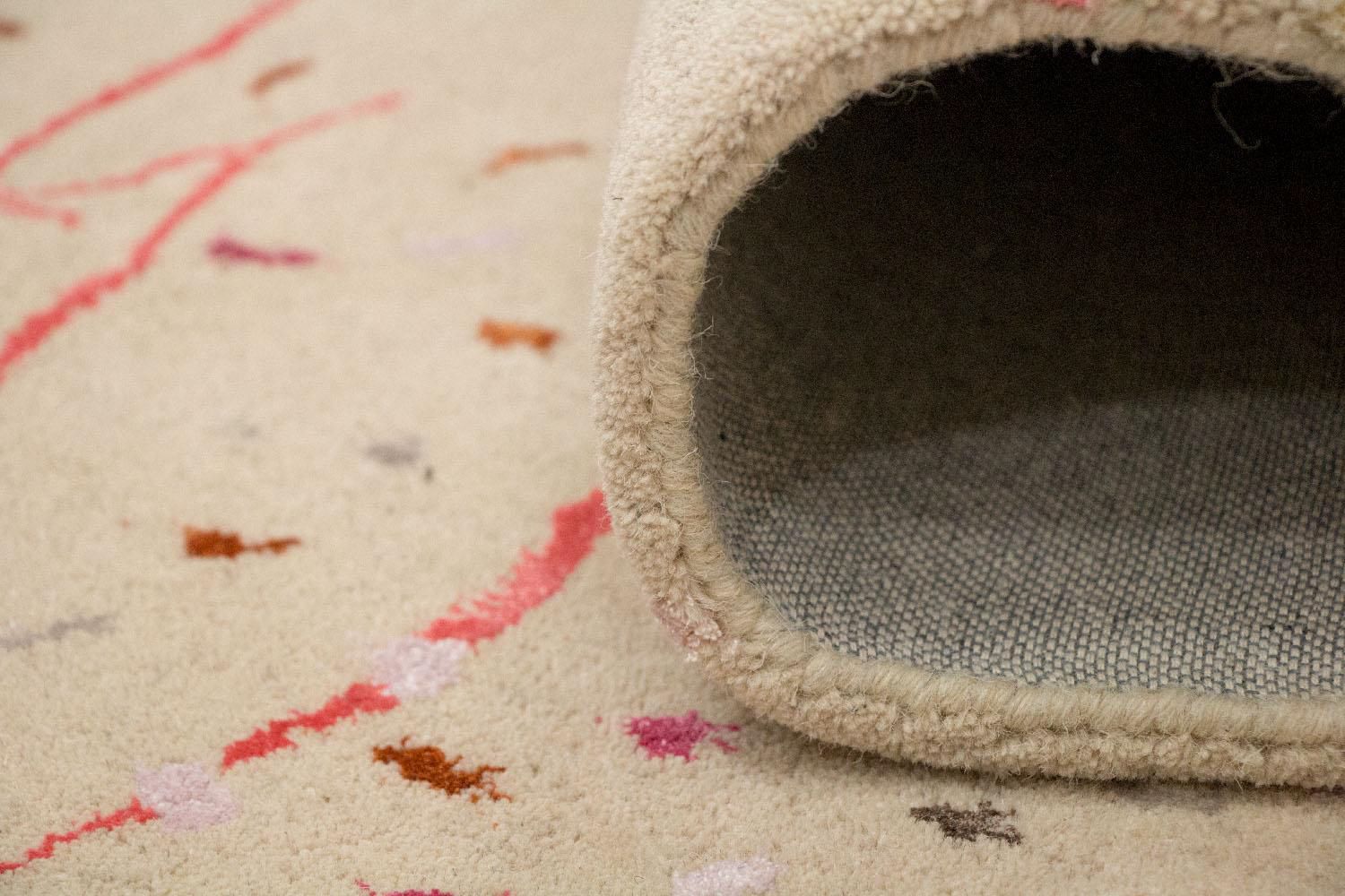 Alfombra de diseño - 244 x 155 cm - beige