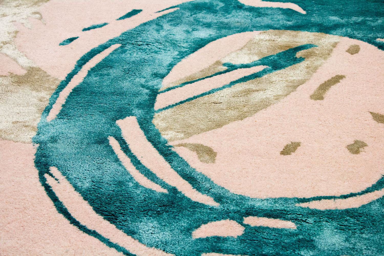 Alfombra de diseño - 180 x 122 cm - beige