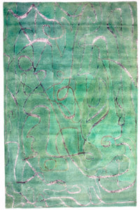Alfombra de diseño - 244 x 154 cm - verde