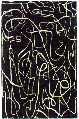 Alfombra de diseño - 243 x 152 cm - azul