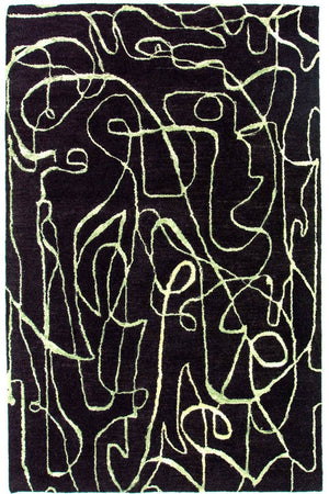 Alfombra de diseño - 243 x 152 cm - azul