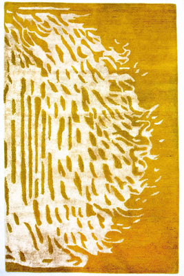 Alfombra de diseño - 242 x 154 cm - amarillo mostaza