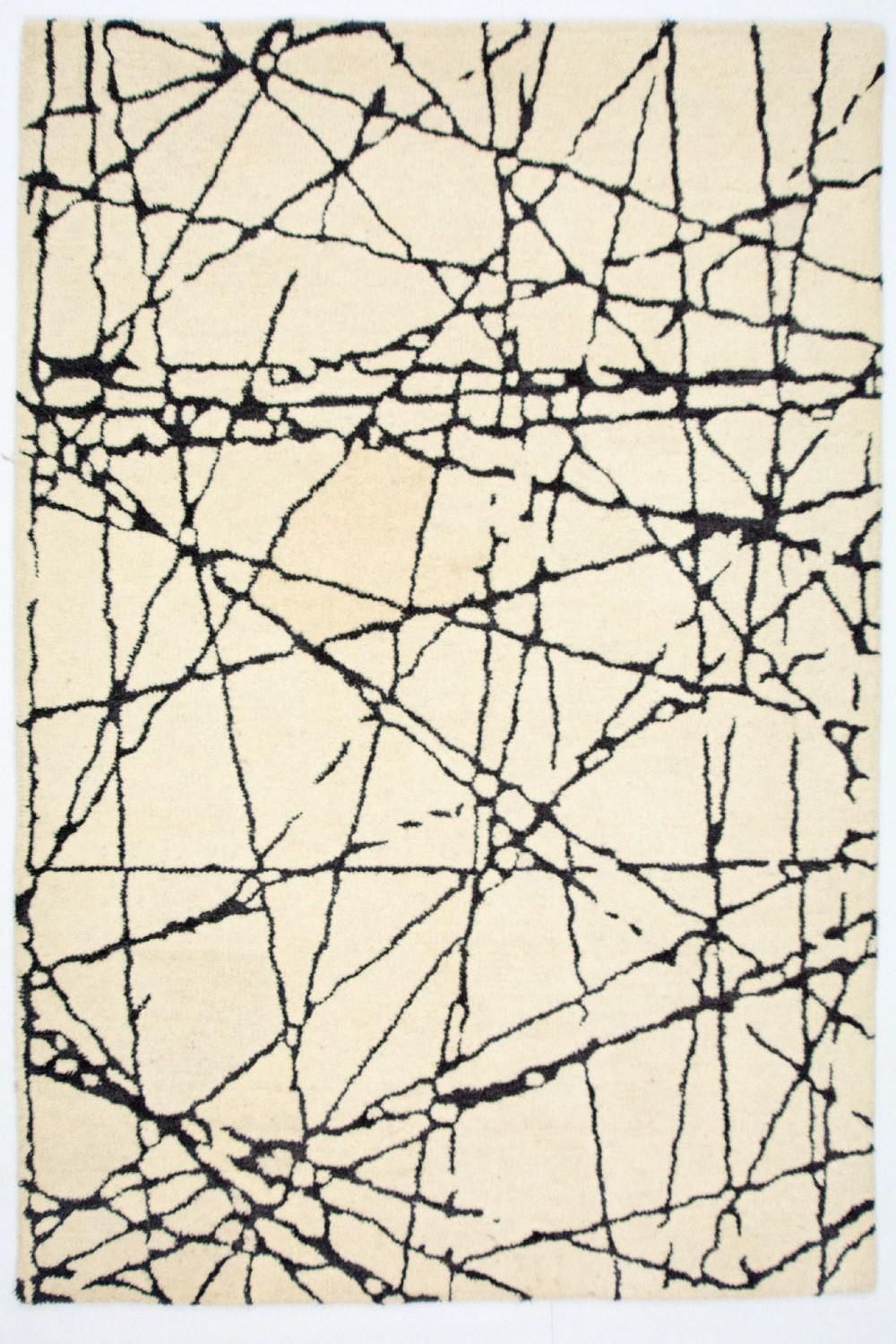 Alfombra de diseño - 181 x 121 cm - beige