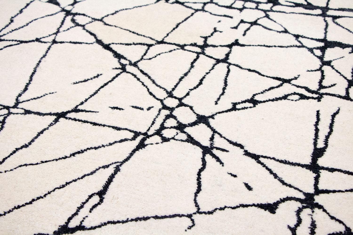 Alfombra de diseño - 181 x 121 cm - beige
