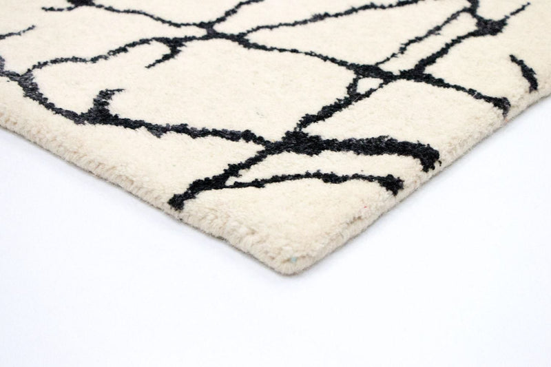 Alfombra de diseño - 181 x 121 cm - beige