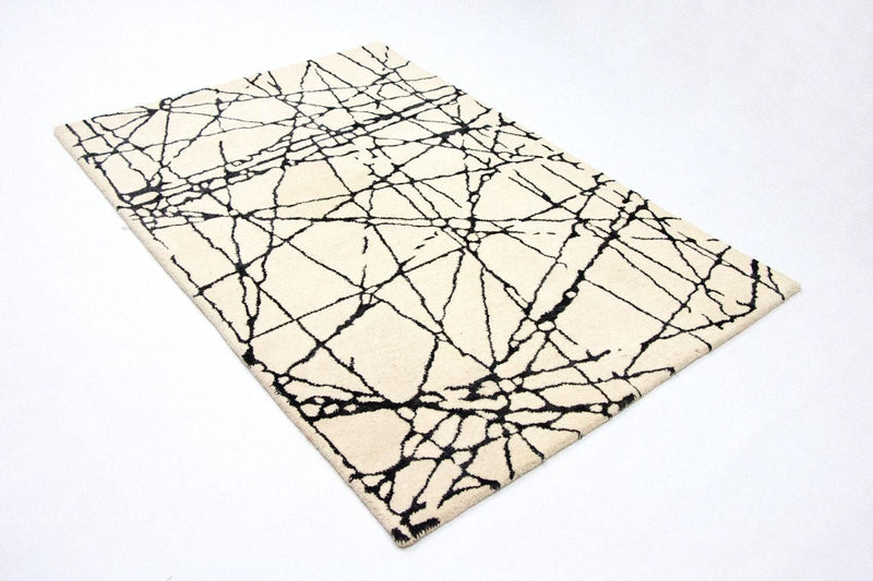 Alfombra de diseño - 181 x 121 cm - beige