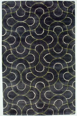 Alfombra de diseño - 242 x 152 cm - azul