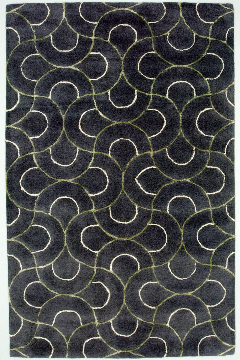 Alfombra de diseño - 242 x 152 cm - azul