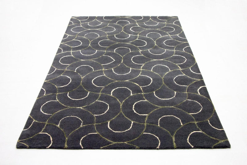 Alfombra de diseño - 242 x 152 cm - azul