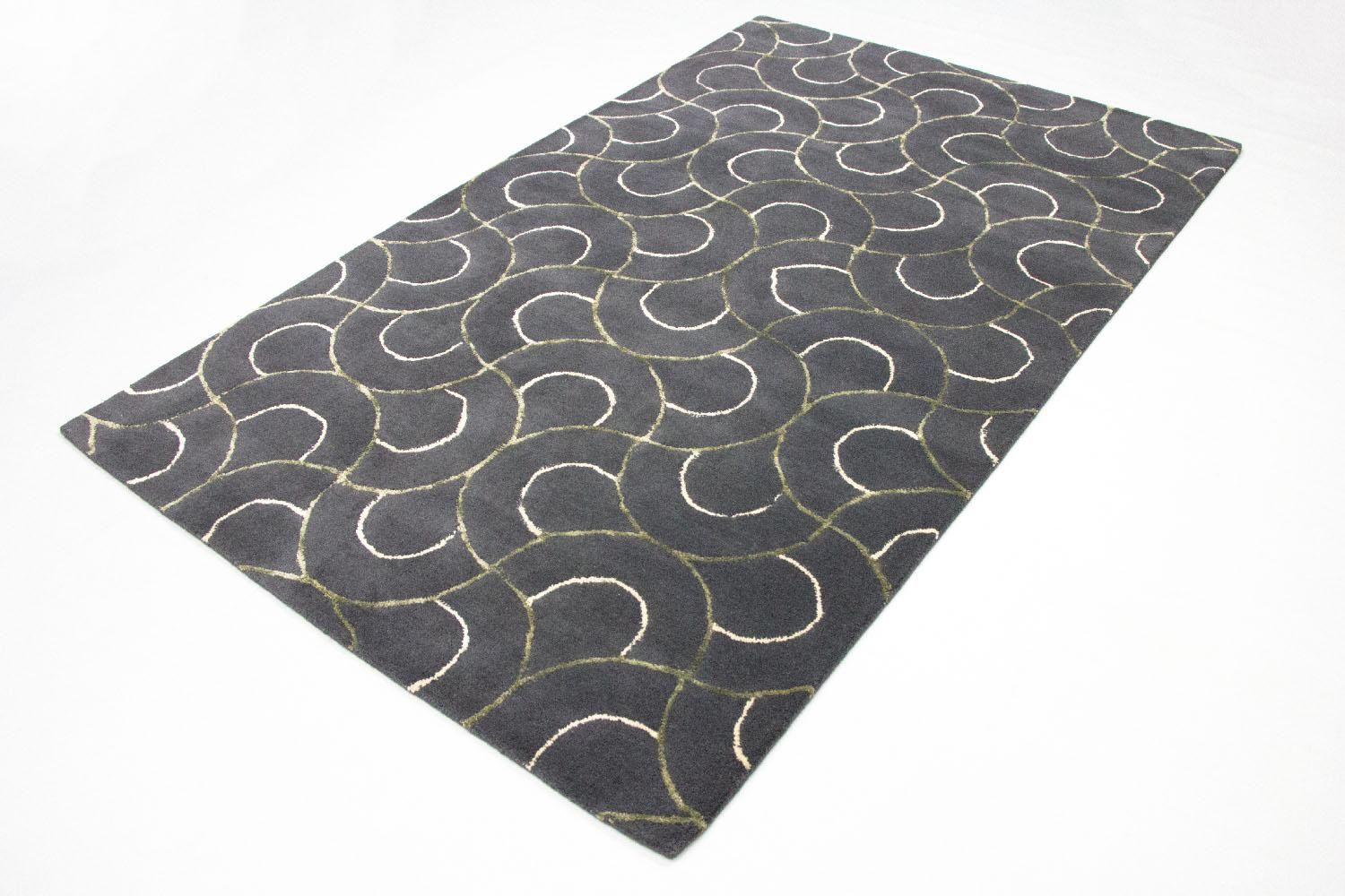 Alfombra de diseño - 242 x 152 cm - azul
