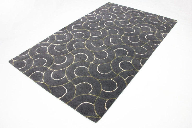 Alfombra de diseño - 242 x 152 cm - azul