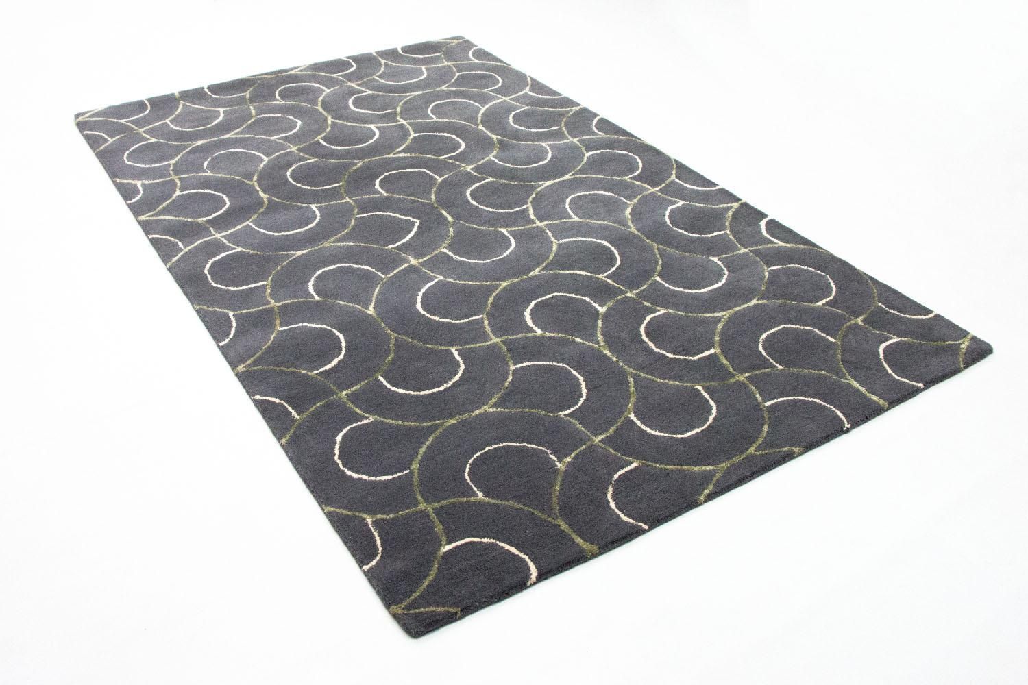 Alfombra de diseño - 242 x 152 cm - azul