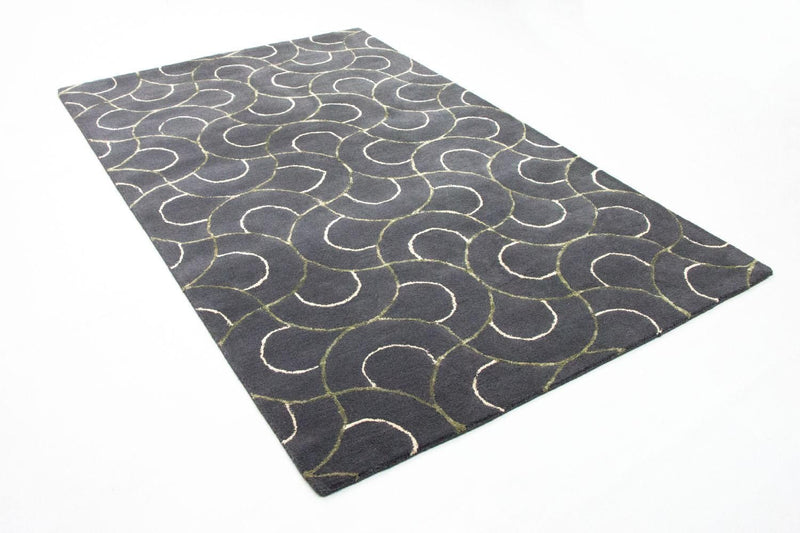 Alfombra de diseño - 242 x 152 cm - azul