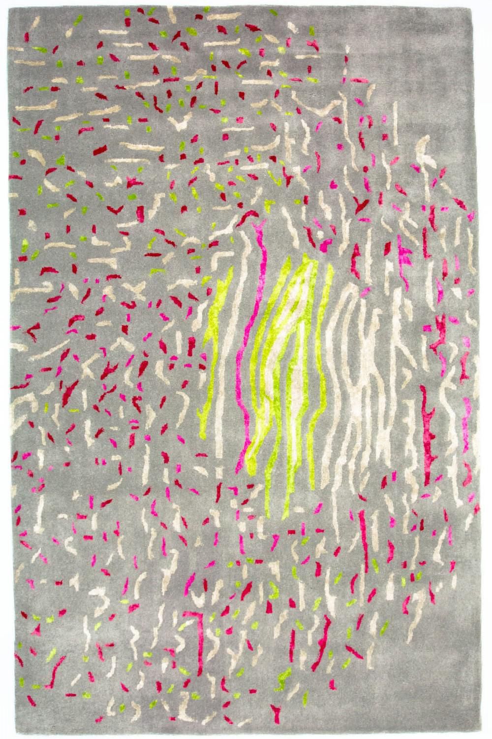 Alfombra de diseño - 245 x 143 cm - gris