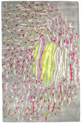 Alfombra de diseño - 245 x 143 cm - gris