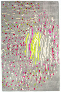 Alfombra de diseño - 245 x 143 cm - gris