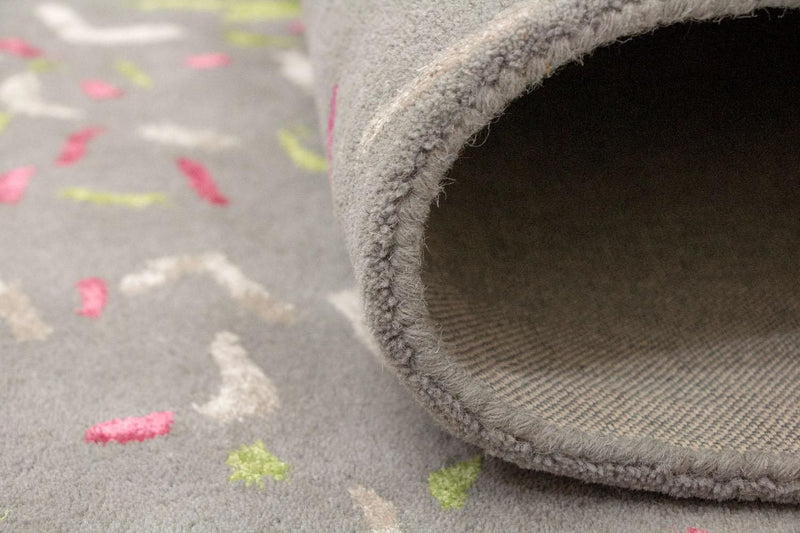 Alfombra de diseño - 245 x 143 cm - gris