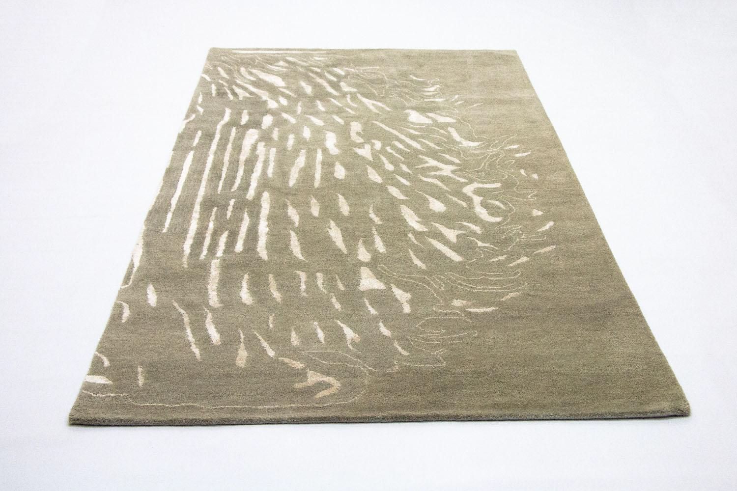 Alfombra de diseño - 242 x 153 cm - marrón