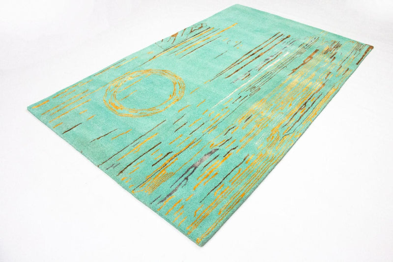 Alfombra de diseño - 244 x 154 cm - turquesa