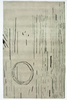 Alfombra de diseño - 245 x 153 cm - plata