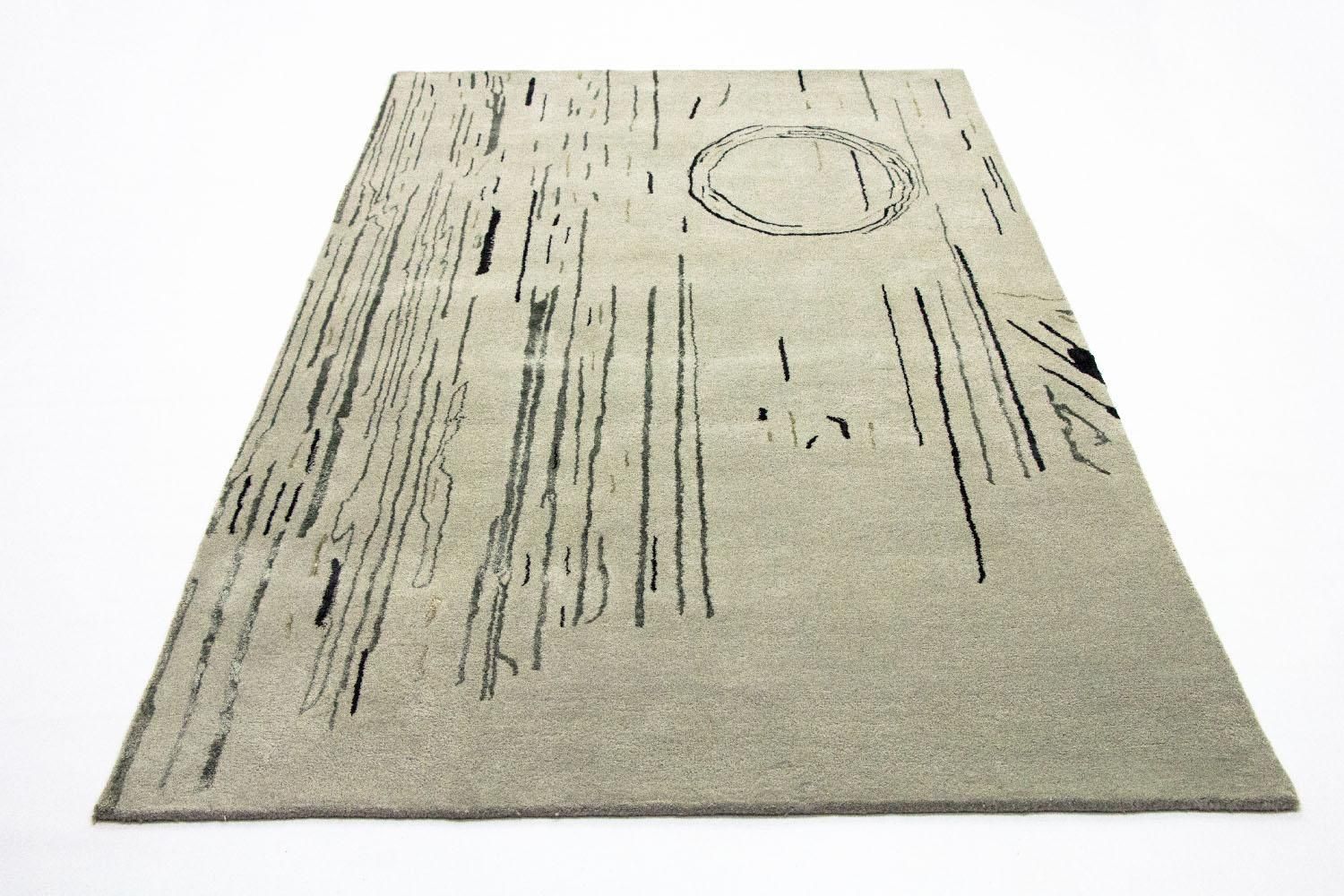 Alfombra de diseño - 245 x 153 cm - plata