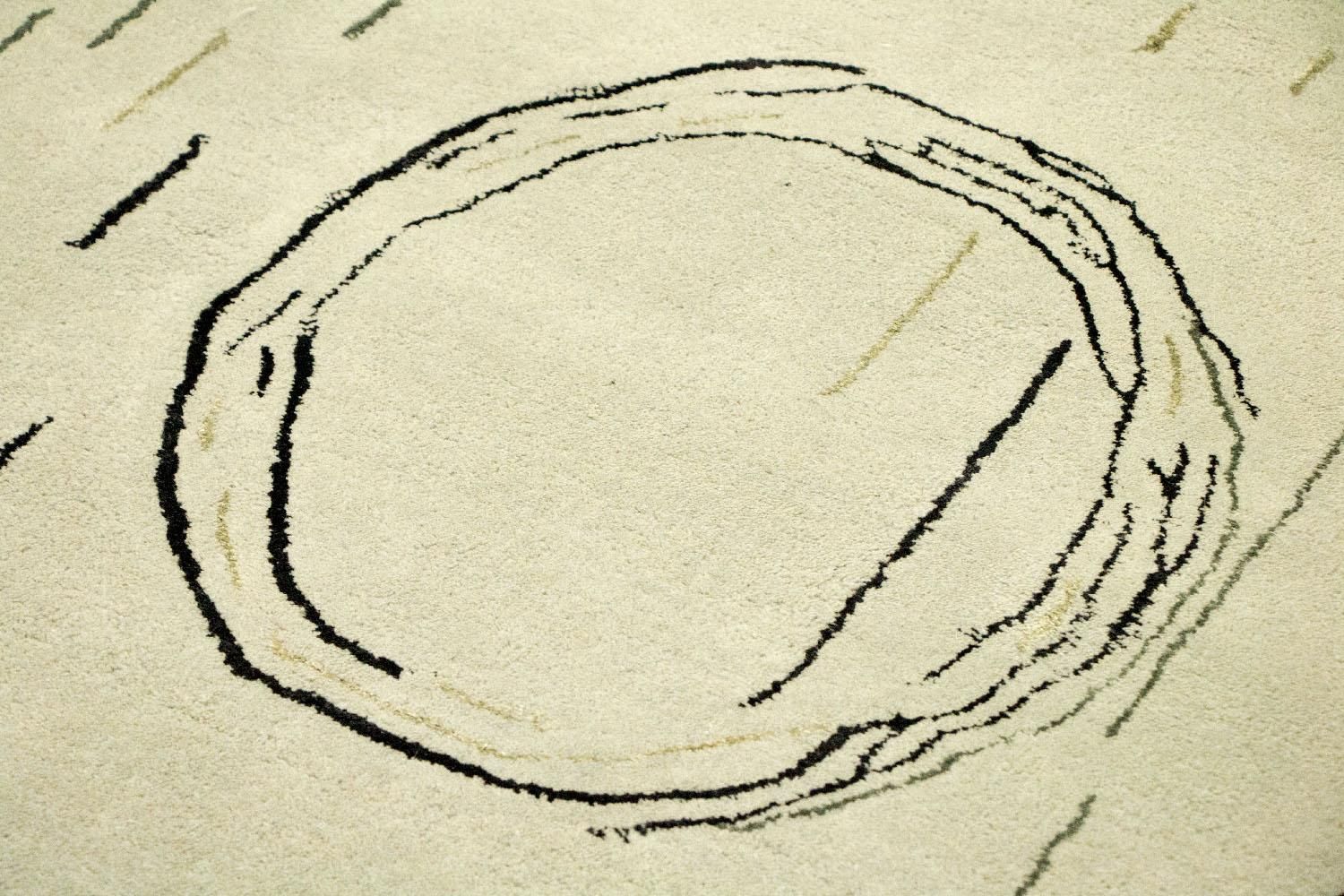 Alfombra de diseño - 245 x 153 cm - plata