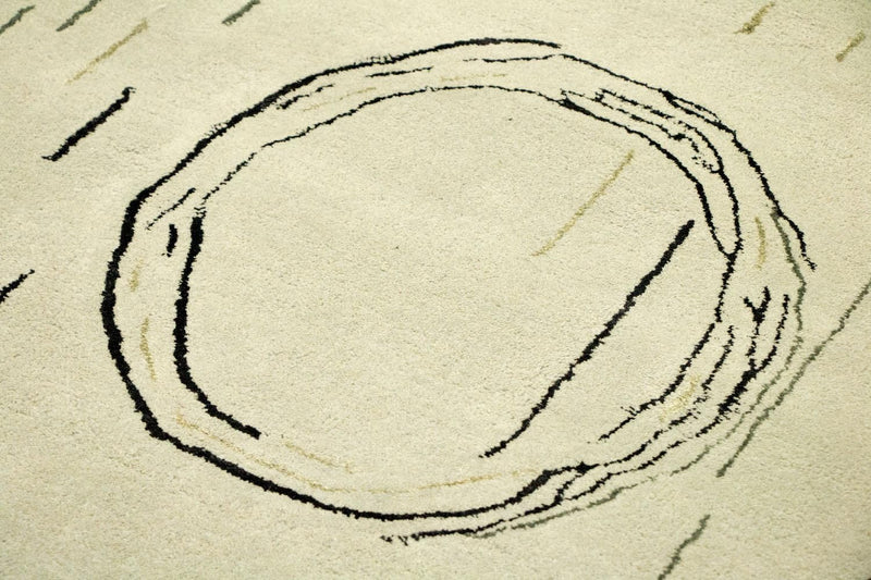 Alfombra de diseño - 245 x 153 cm - plata
