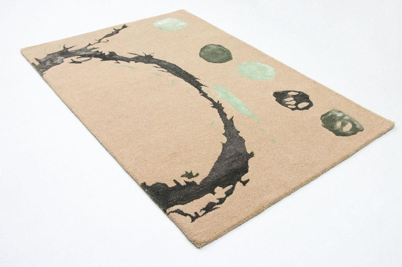 Alfombra de diseño - 179 x 121 cm - beige