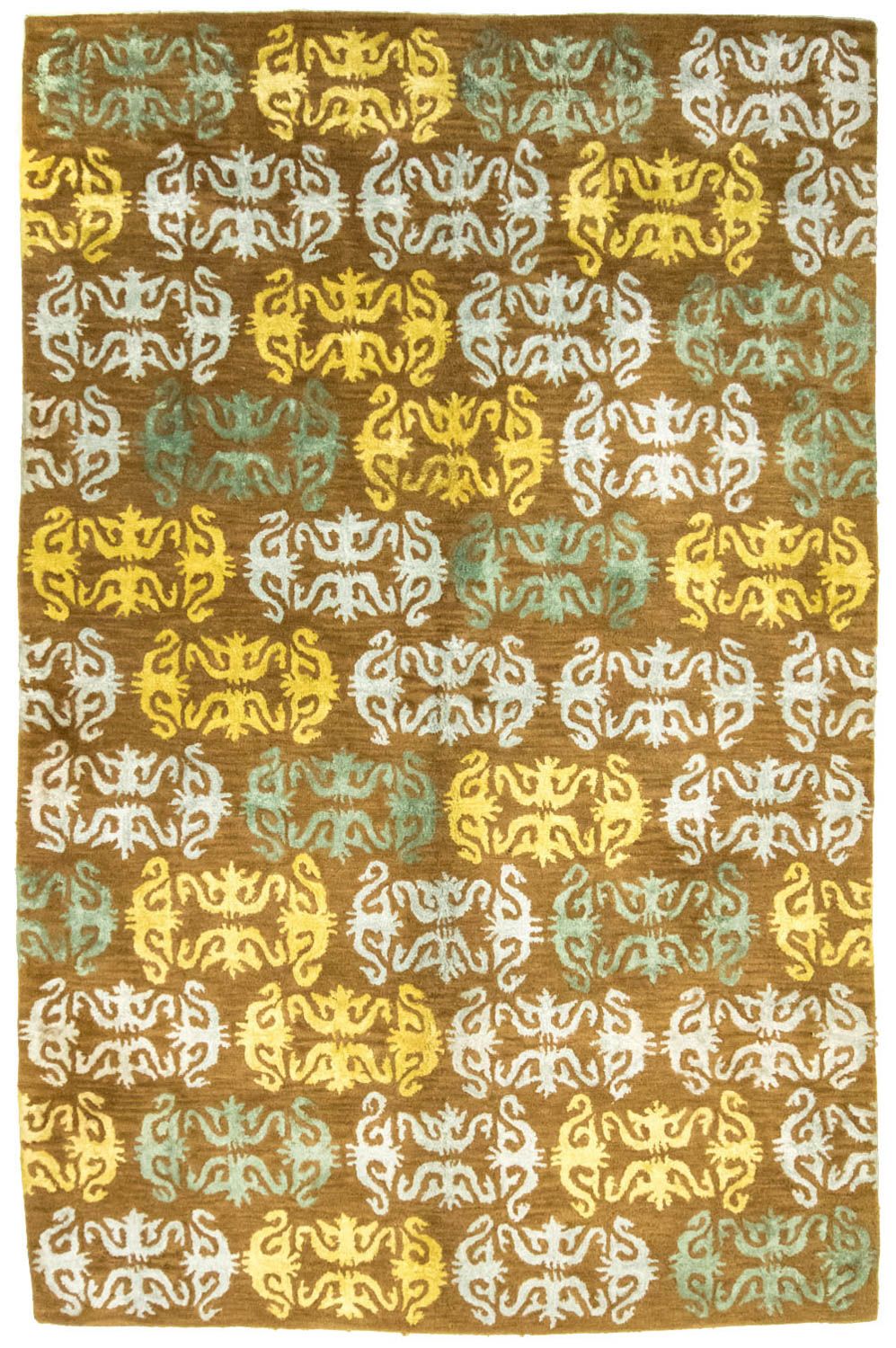 Alfombra de diseño - 263 x 181 cm - marrón