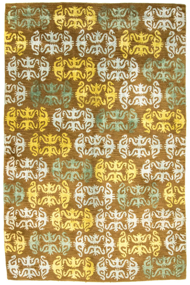 Alfombra de diseño - 263 x 181 cm - marrón