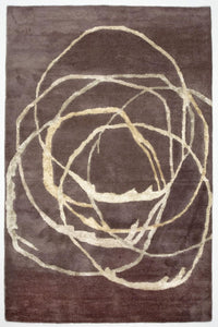 Alfombra de diseño - 245 x 155 cm - púrpura