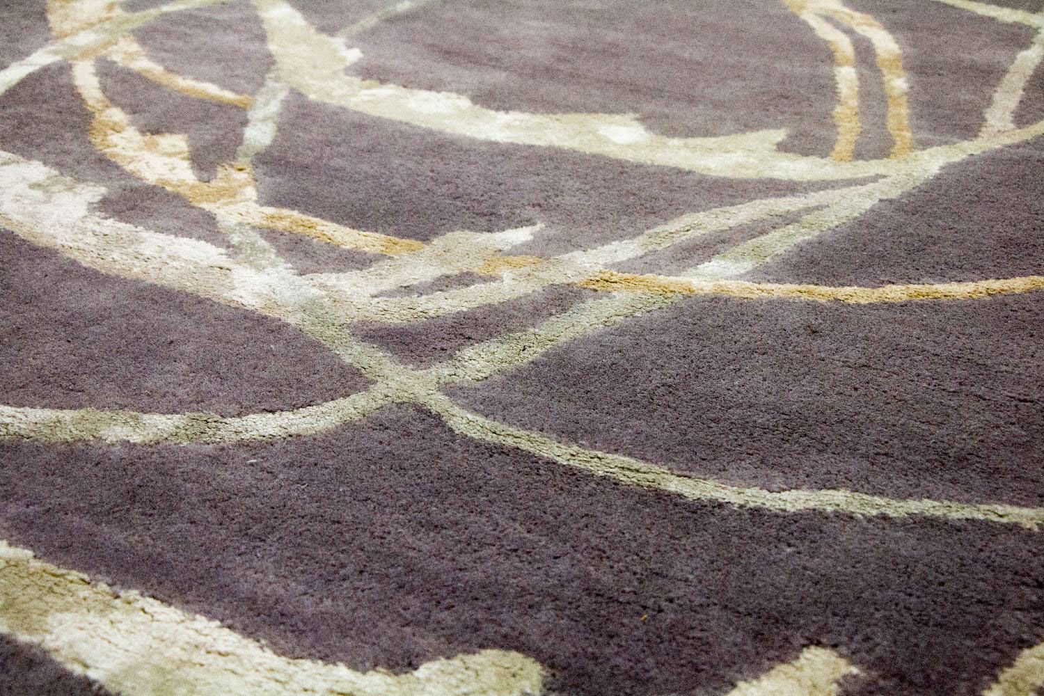 Alfombra de diseño - 245 x 155 cm - púrpura