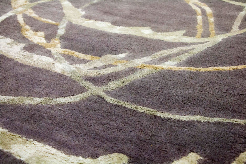 Alfombra de diseño - 245 x 155 cm - púrpura
