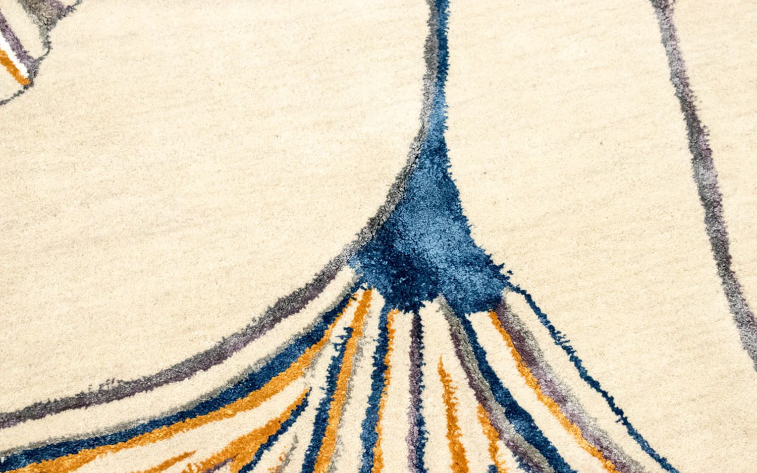 Alfombra de diseño - 243 x 152 cm - beige