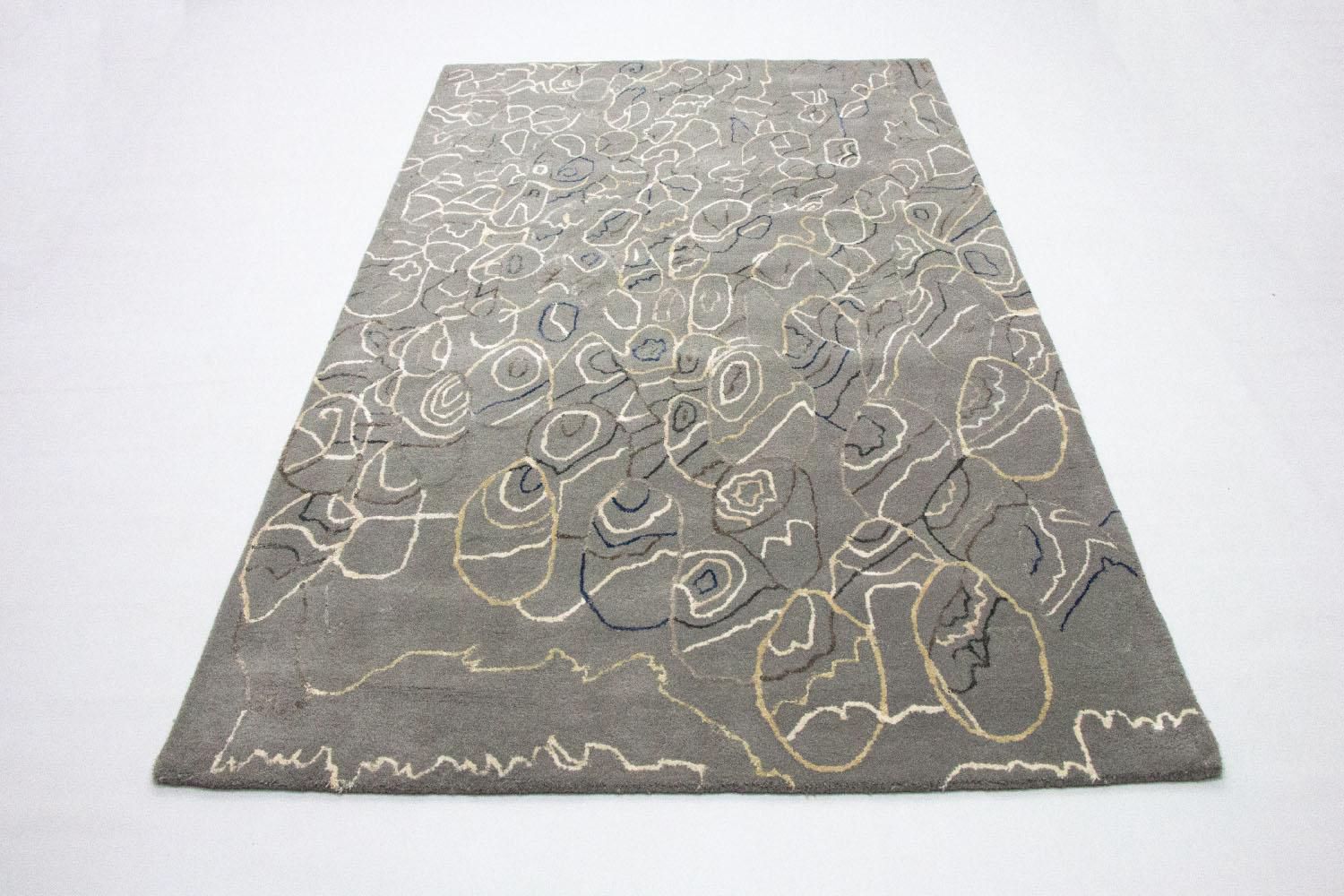 Alfombra de diseño - 243 x 155 cm - plata